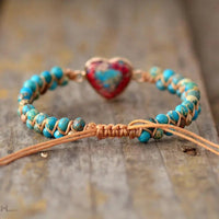 Imperial Jasper Macrame Bracelet