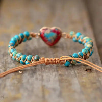 Imperial Jasper Macrame Bracelet